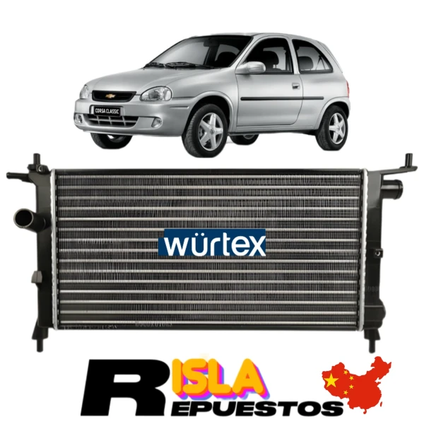 Radiador De Agua Para Opel Corsa Pick Up 1996 1997 1.4
